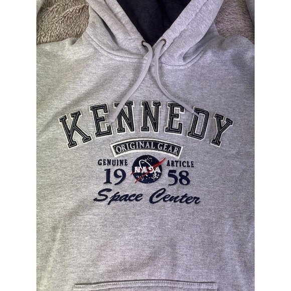 Prairie Mountain Kennedy Space Center NASA Genuine Issue Hoodie Grey Sz XL - Picture 8 of 16